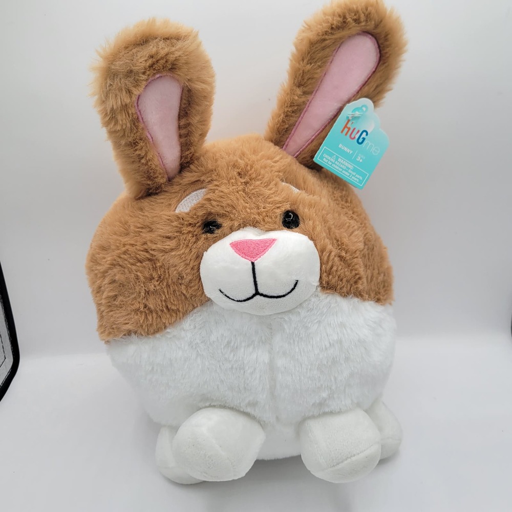 HugMe Easter Rabbit Round Bunny Soft 12" Plush
